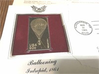 First Day of Issue, Gold  Replica Stamps