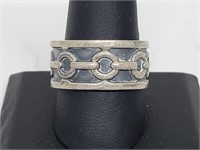 .925 Sterling Silver Linked Band