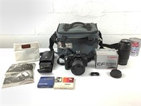 Appareil photo Canon EOS 650 sac, objectif, etc