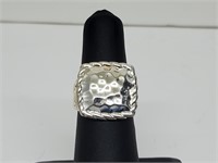 .925 Sterling Silver Square Ring