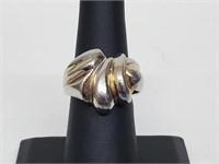 .925 Sterling Silver Swirl Ring