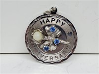 .925 Sterling Silver Anniversary Pendant/Charm