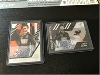 Corey Lajoie hand signed NASCAR cards