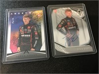 Derek Kraus 1/1 & hand signed NASCAR cards