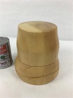 Moule à chapeau de feutre en bois
