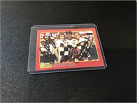 Dale Earnhardt Sr. & Jr. Hand signed card 6