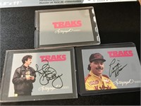 1992 Traks hand signed NASCAR cards *cool
