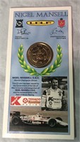 1993 UNC Nigel Mansell Isle of Man 2 Pd. Coin