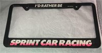 Sprint Car Racing License Plate Frame