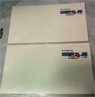 2 - Pre Postage 15c USA  Auto Racing Envelopes