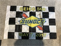 2017 Geico 500 win flag signed by Stenhouse