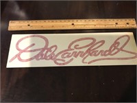 Rare Dale Earnhardt signature decal