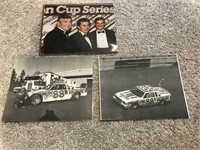Lot of 3 vintage Bobby Allison NASCAR photos