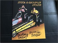 1999 Erica & Courtney Enders signed postcard