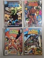 DC Comics x 4 1980's TITANS & All-STAR SQUADRON