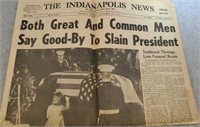 (2) NEWSPAPERS FROM KENNEDY ASSASSINATION
