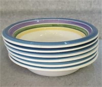 (6) COLORFUL CEREAL BOWLS