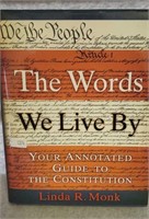 "THE WORDS WE LIVE BY" BY LINDA R MONK
