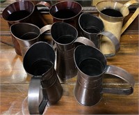 ASSORTED LOT METAL PITCHERS