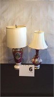 2 Vintage George & Martha Victorian Lamps