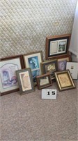 15 religious decor framed pictures