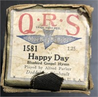 VINTAGE QRS PLAYER PIANO ROLL "HAPPY DAY" 1581