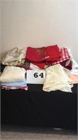 Large lot of misc table cloths