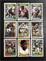 LOT OF (110) 1992 TOPPS FOOTBALL TRADING CARDS W/