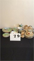 Lot of decorative table setting dishes