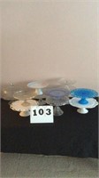 Lot of 11 cake stands