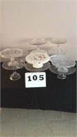 Lot of 14 cake stands