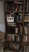 Book lot with bookcase