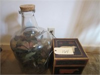 small box and jar terranium
