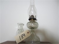 Kerosene lamp and small jug