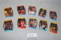 10 DIFFERENT 1988 FLEER BASKETBALL CARDS