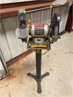 RYOBI BENCH GRINDER, DUAL WHEEL