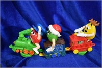 Red, Green, Yellow M&M Christmas Train