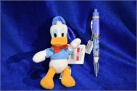 2 Piece Disney Lot, 1 Starlight Pen + Donald Duck