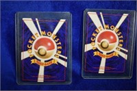 2 Vintage "Pocket Monsters" Trading Cards