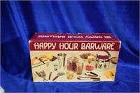 Vintage "Happy Hpur Barware" Set 5 Pieces