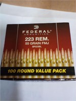 223'rem 55 gr fmj 100 rounds