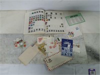 Majestic World Stamp Album w/ Assorted Stamps