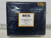 Hotel Life 400 Thread King Sheet Set - Dark Blue