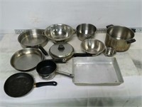 Qty (11) Lot of Assorted Cookware
