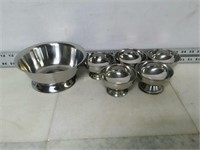 Qty (6) Stainless Steel Serving Bowls