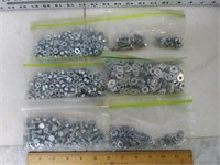 Qty (6) Bags of Assorted Nuts - Bolts - Washers