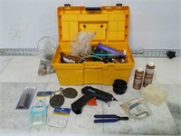 Tool Box w/ Assorted Craft/Jewelry Tools and Acc.