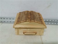 Handmade Wooden Bible Storage Box