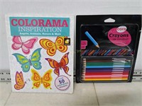 Coloring Book & Set of Colored Pencils