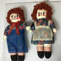 Early Dolls - Raggedy Ann and Andy Set